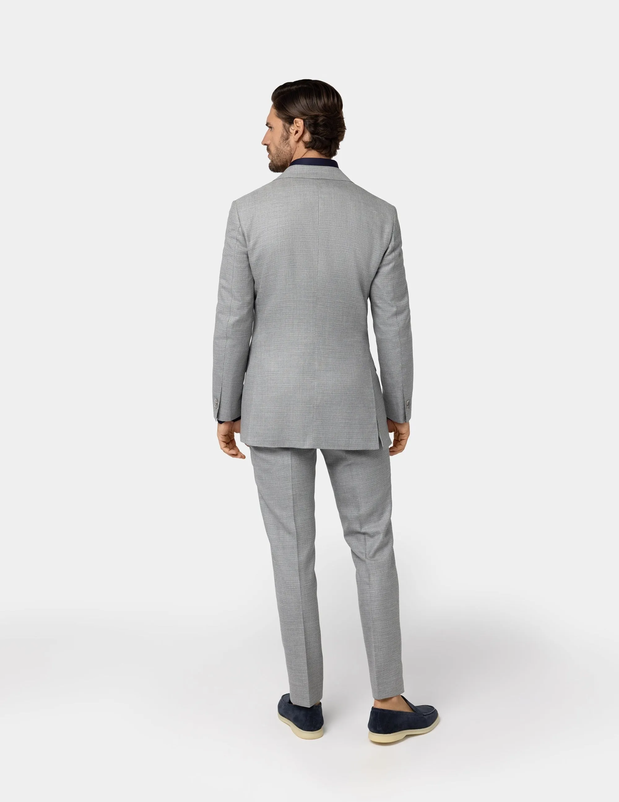 Light Grey Double Breasted Suit