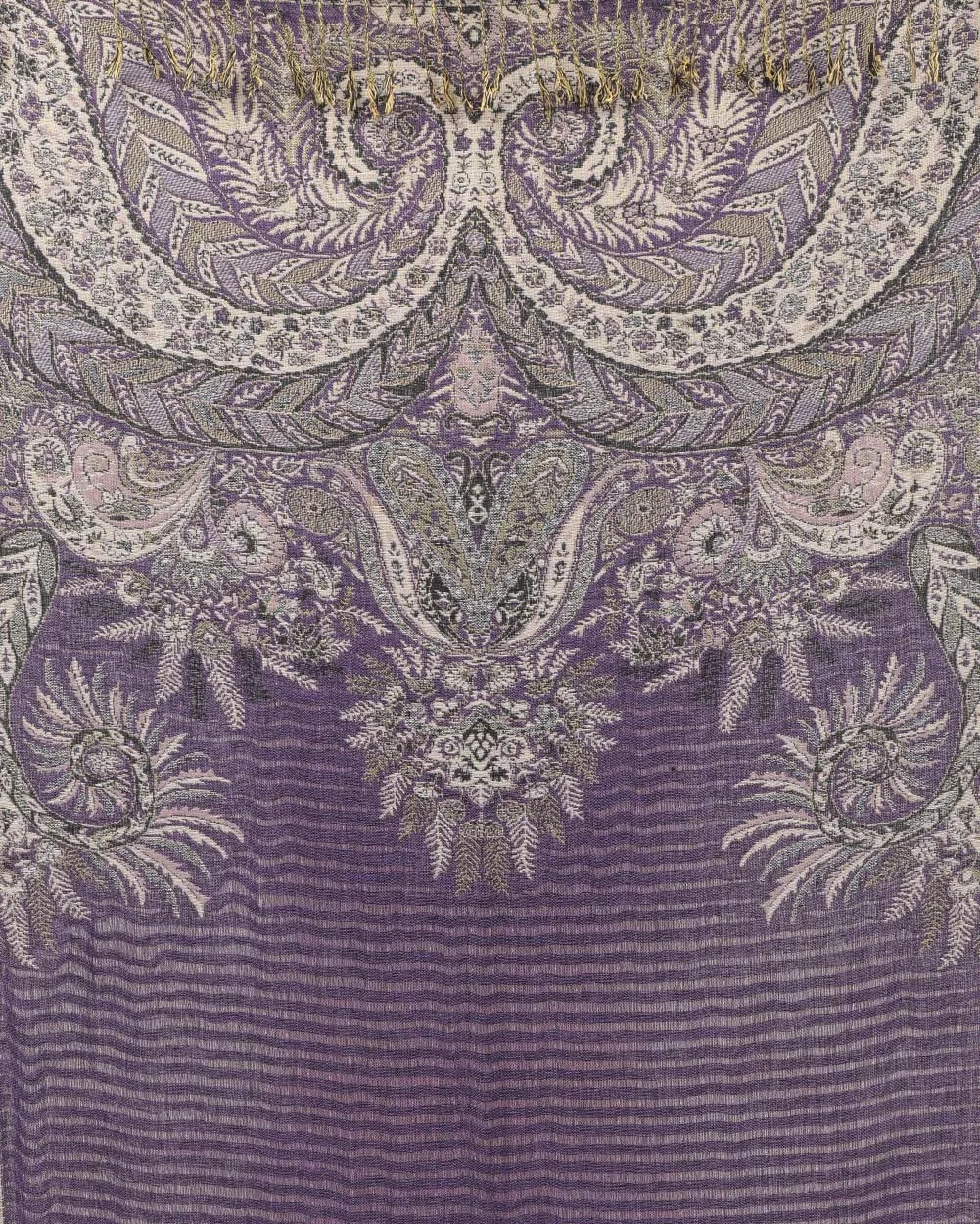 Lost in Paradise Paisley Purple Pashmina