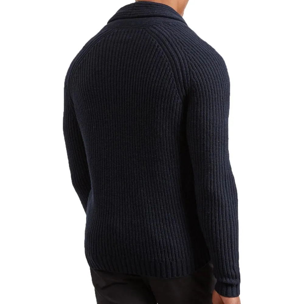 Lyle and Scott Shawl Neck Cardigan - Dark Navy