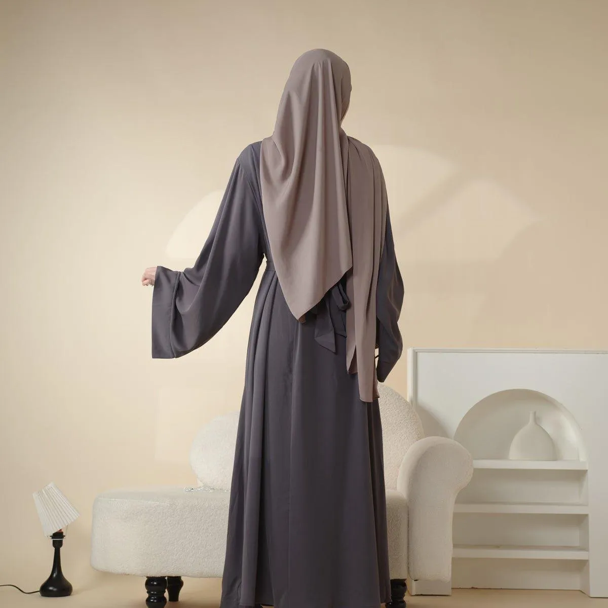 MA005 Essential Soft Nidha Plain Abaya