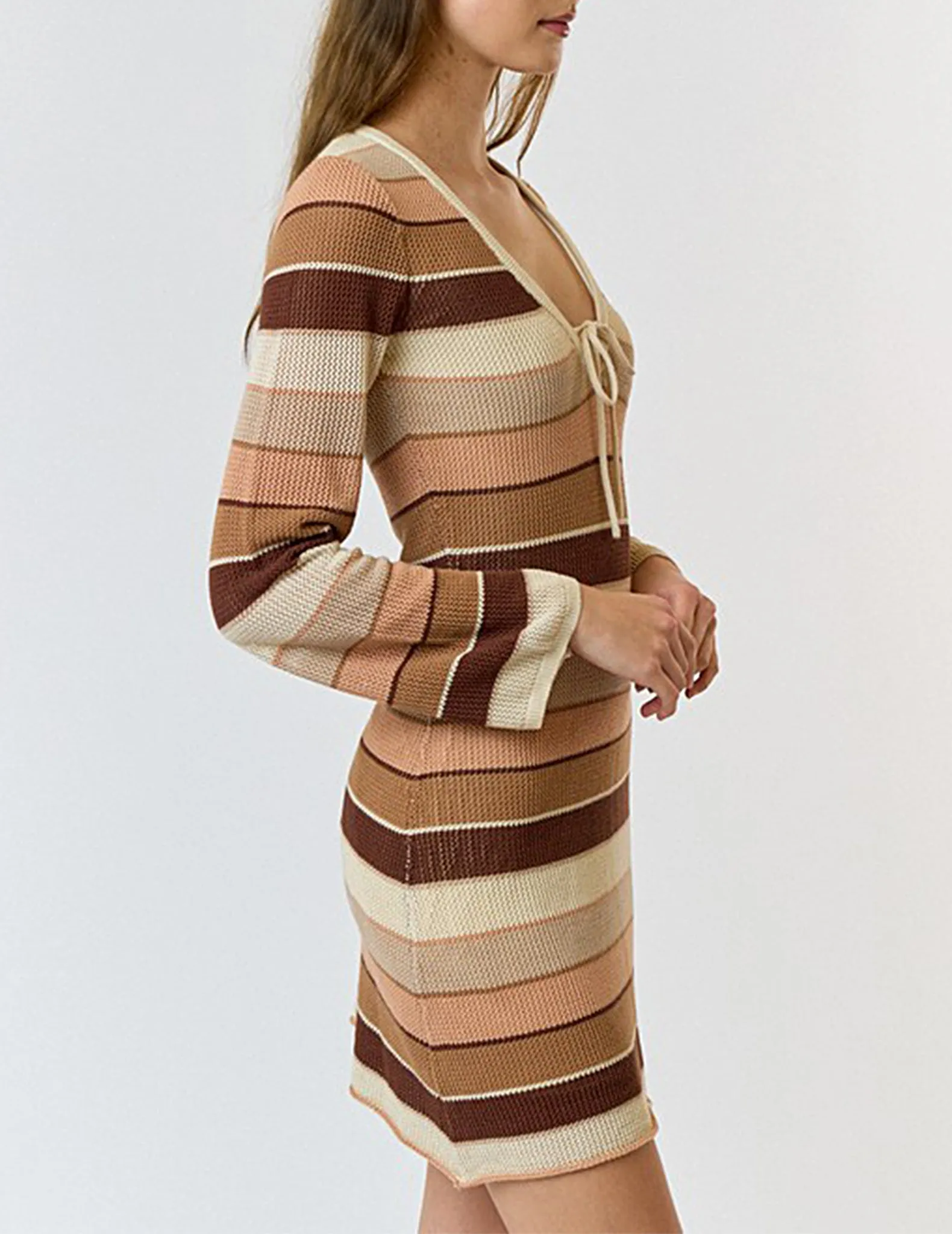 Marette Striped Knit Dress