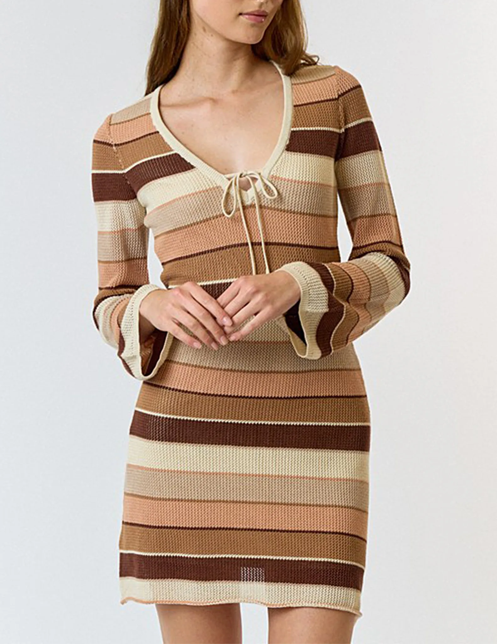 Marette Striped Knit Dress