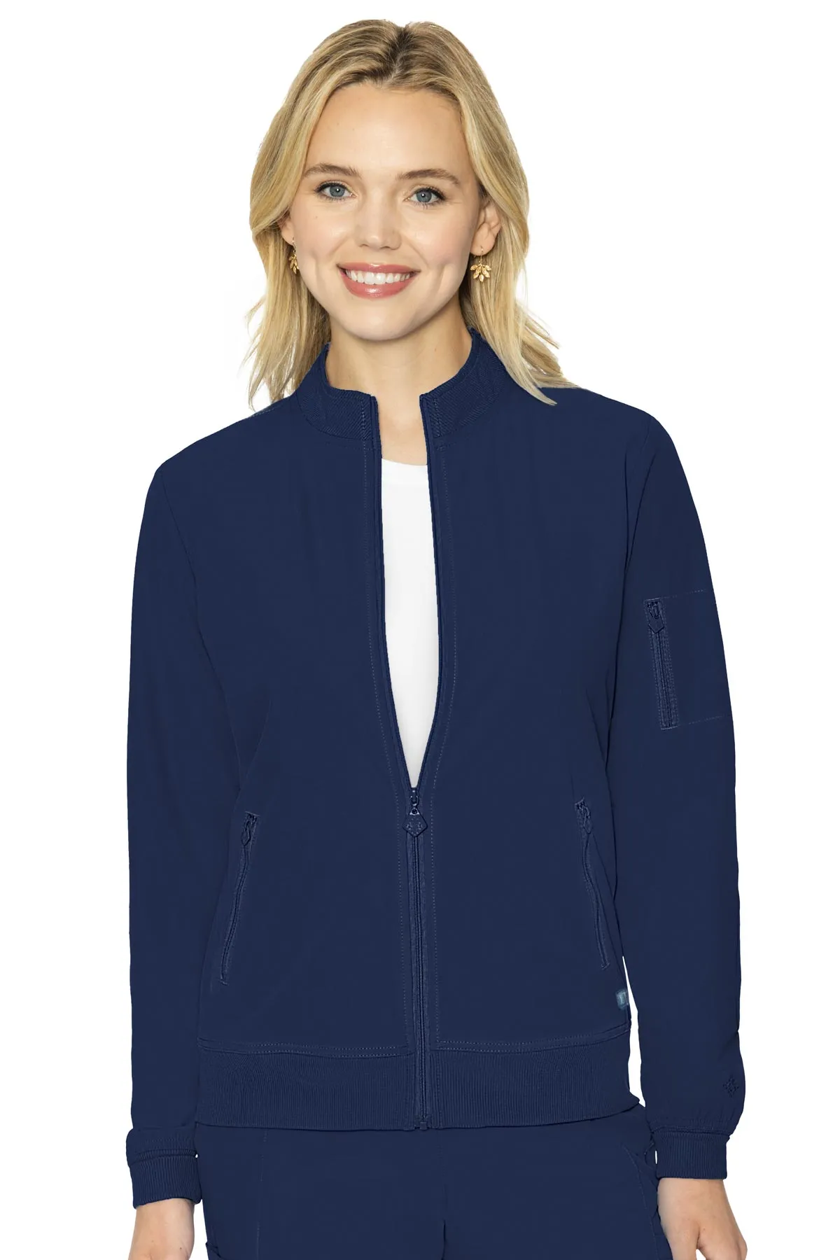 Med Couture Peaches 8674 Women's Full Zip Warm-Up Jacket