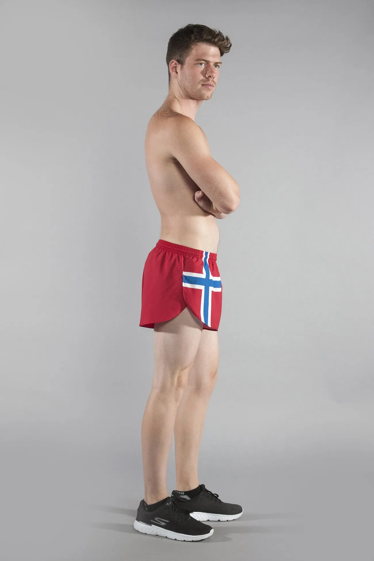 Men's 1" Elite Split Shorts- Norway