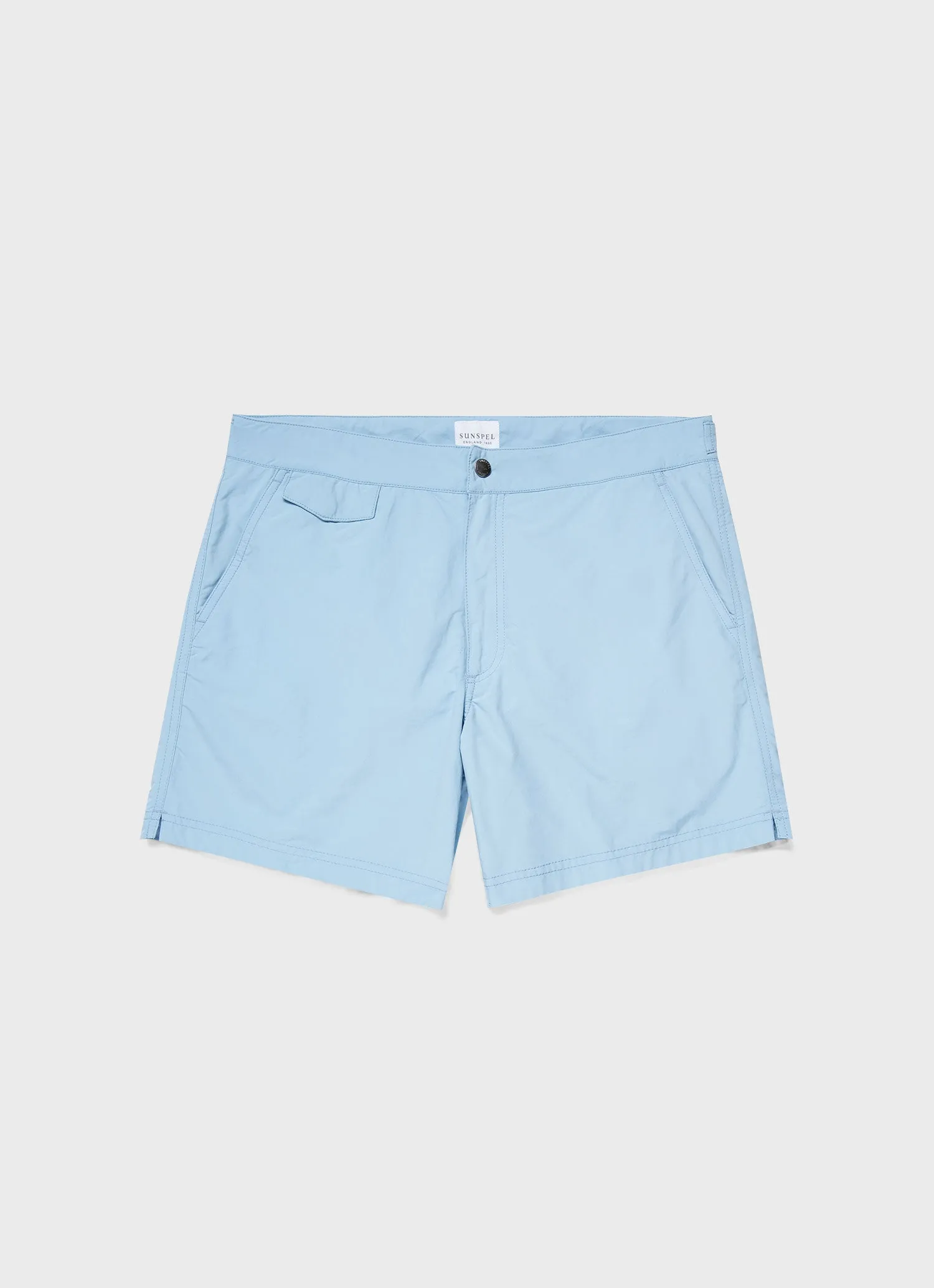 Men's Tailored Swim Short in Light Blue