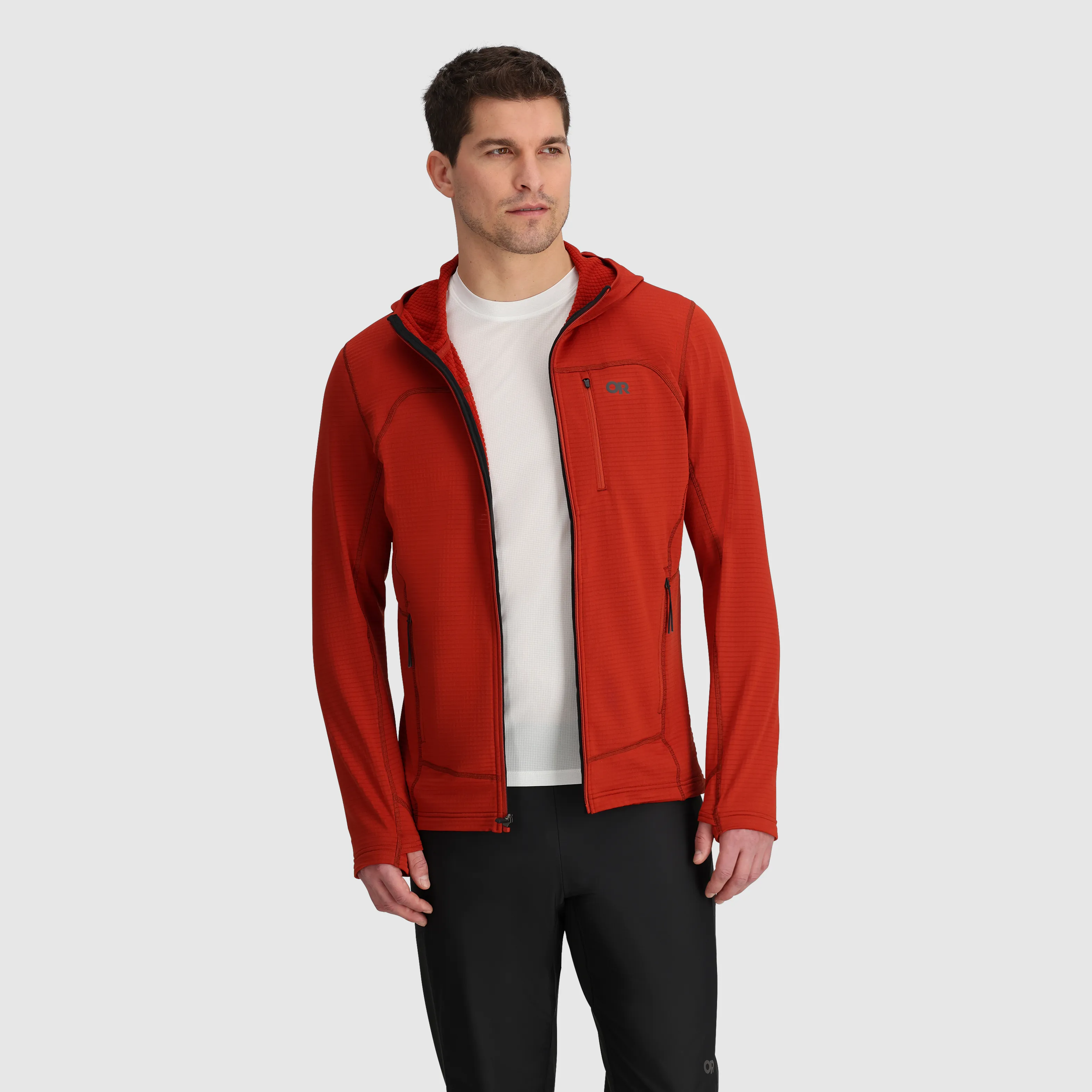 Men's Vigor Grid Fleece Full Zip Hoodie