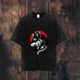 Mens Wolf Print Tee