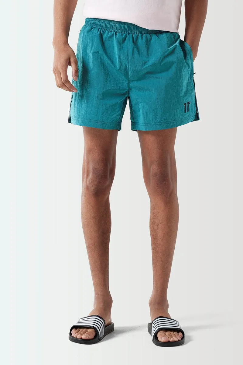 Micro Taped Swim Shorts - Kingfisher