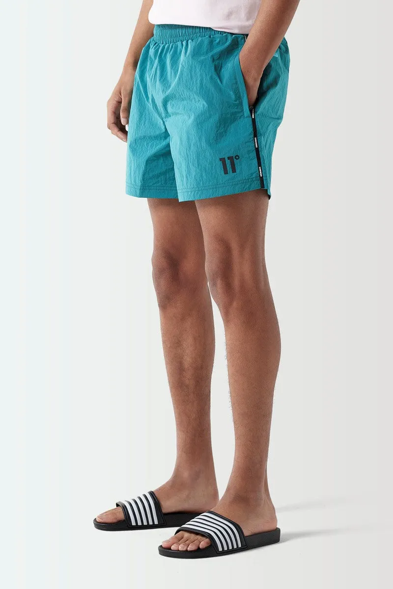 Micro Taped Swim Shorts - Kingfisher