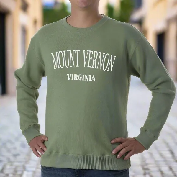 Mount Vernon Virginia - Sage Sweatshirt