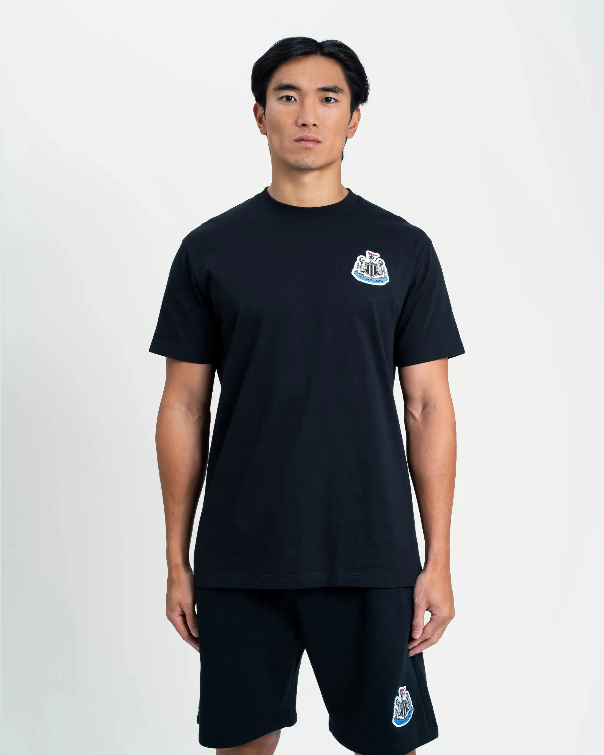 Newcastle United Men's Black Terrace Crest T-Shirt