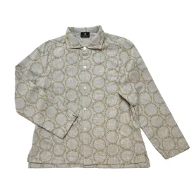 NUNO Overshirt: "Cotton Stem" (Ash Gray w/ Amber Embroidery, M/L)