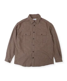 ORIGINAL CHECK L/S WORK SHIRTS "BROWN"