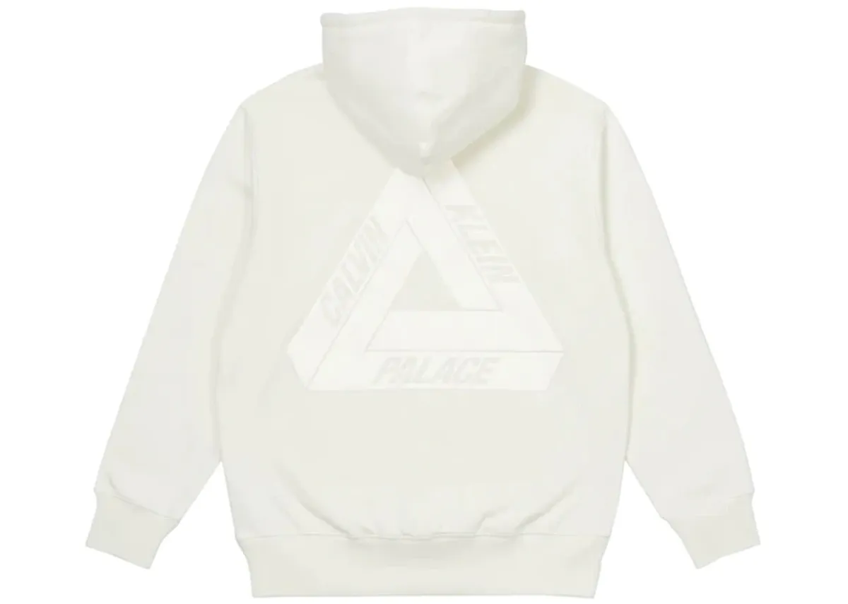 Palace x Calvin Klein Tri-Ferg Hoodie (White)