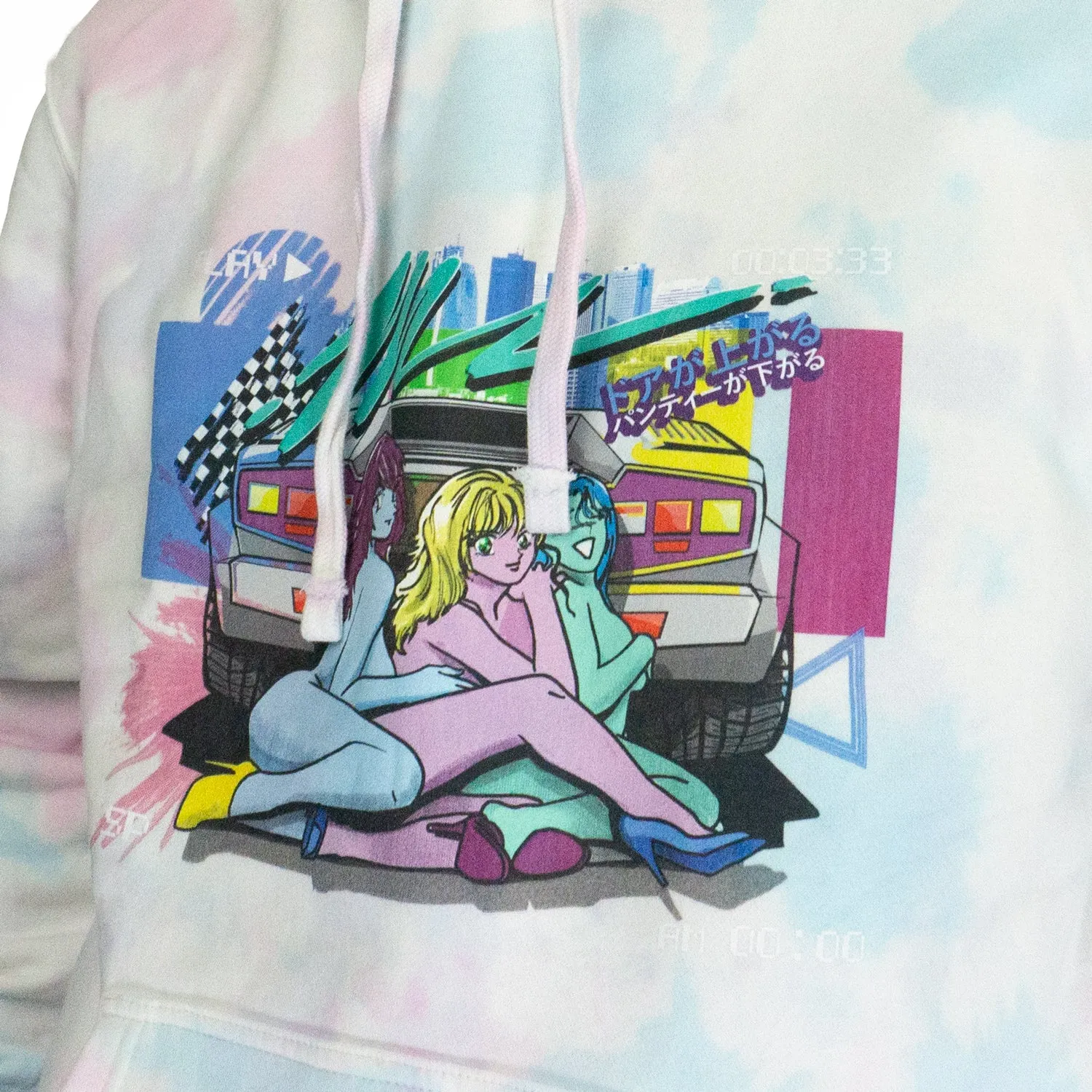 Pantidoroppu Tie Dye Cotton Candy Hoodie