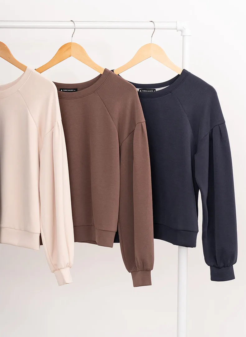 Pleated Pullover