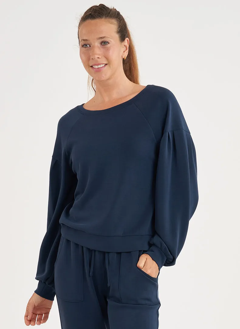 Pleated Pullover