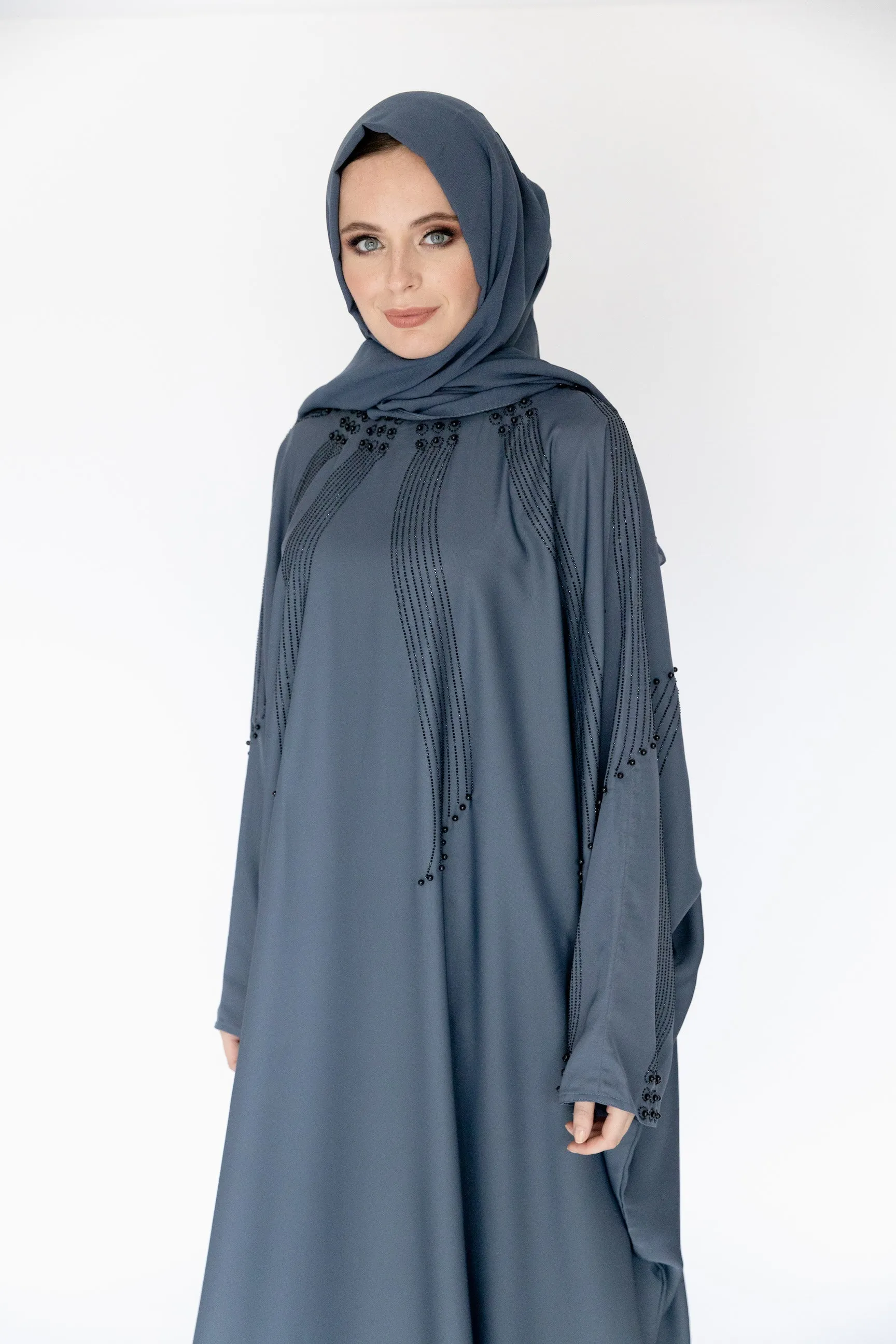 Reeham Blue Abaya