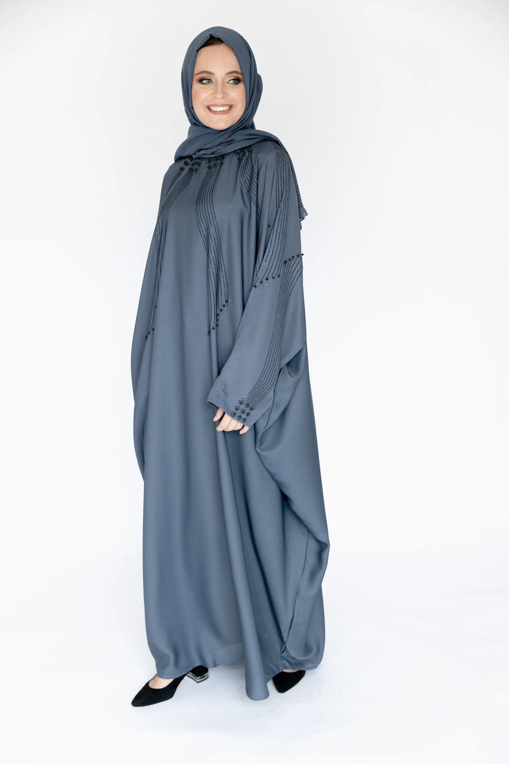 Reeham Blue Abaya