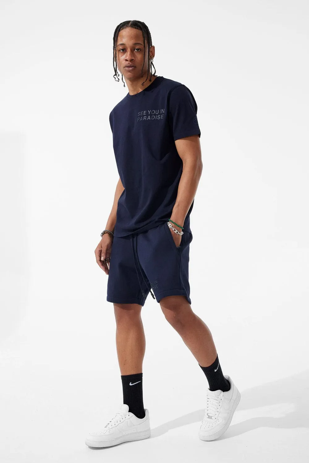 Retro - Paradise Tonal Shorts (Navy)