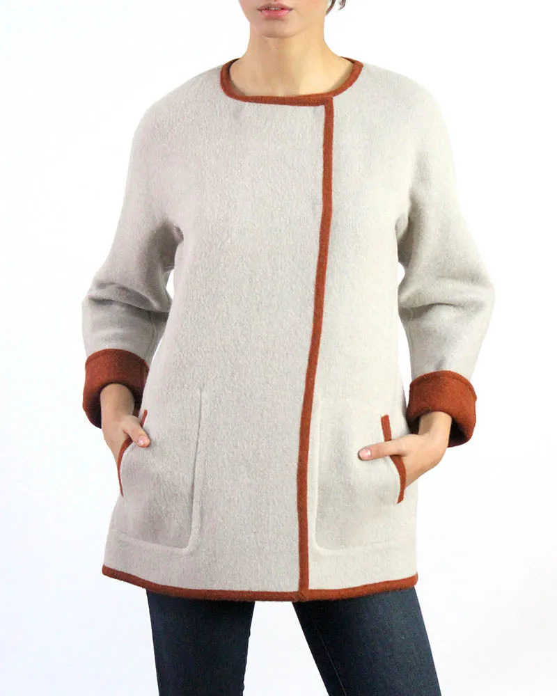 Reversible Alpaca Car Coat