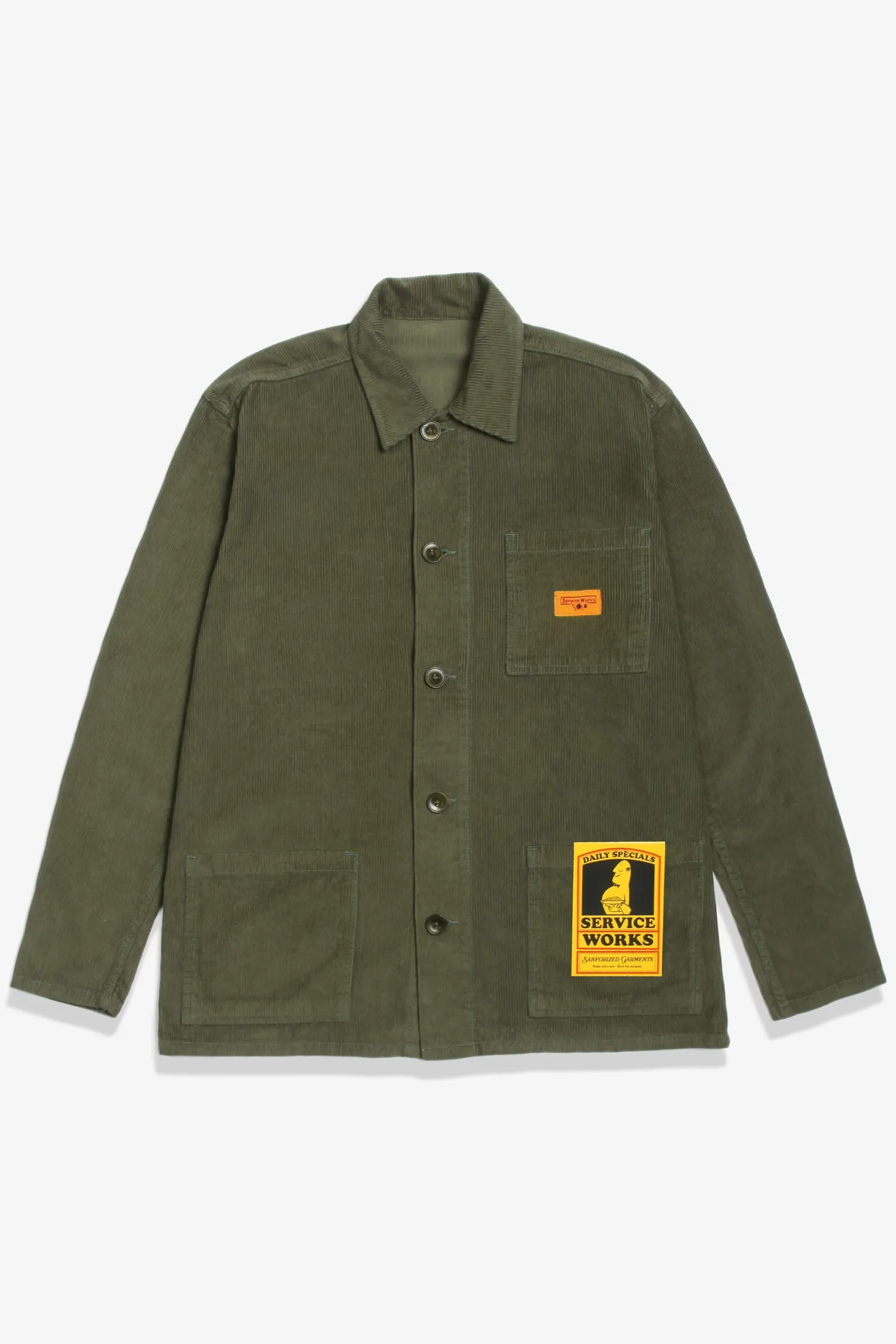 Service Works - Corduroy Coverall Jacket - Olive