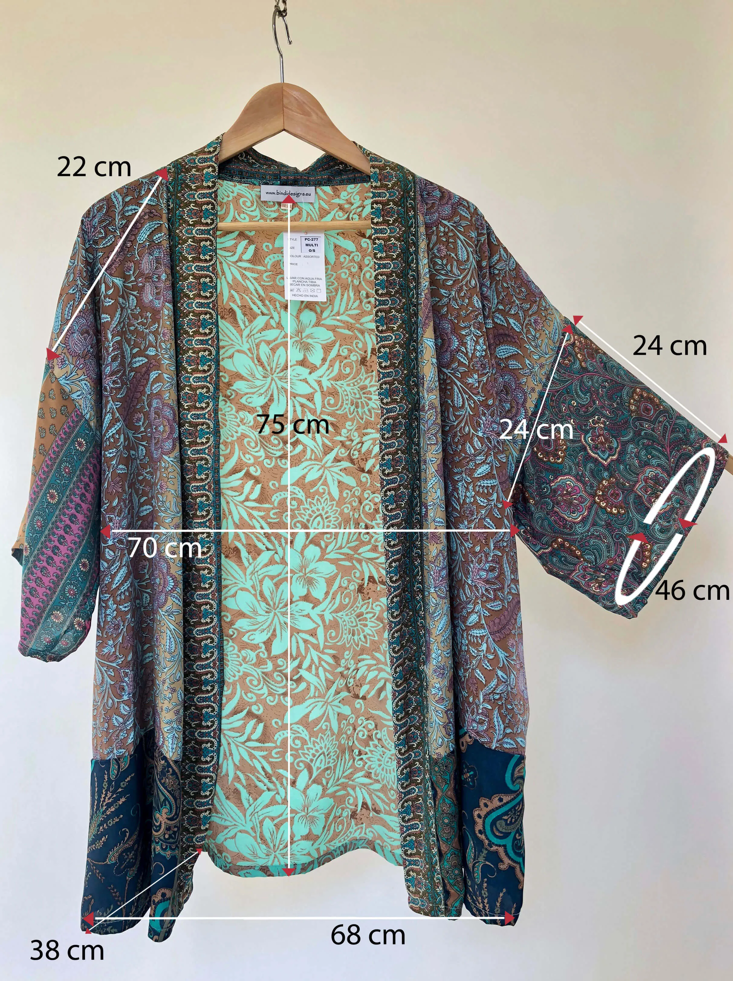 Short Kimono Sari Silk Jacket