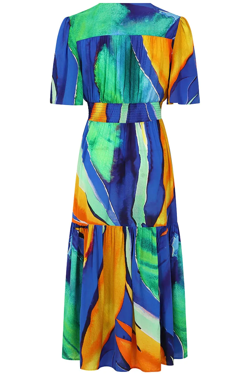 Sirens Imelda Orange Tropical Dress