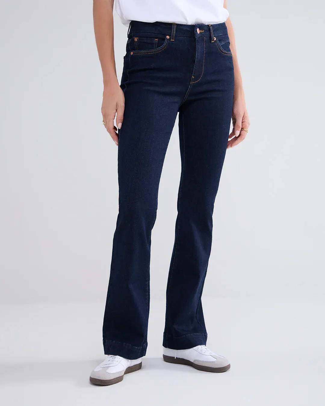 Summum Woman Boot Cut Jeans - Dark Denim