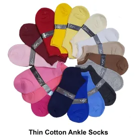 Thin Cotton Ankle Socks