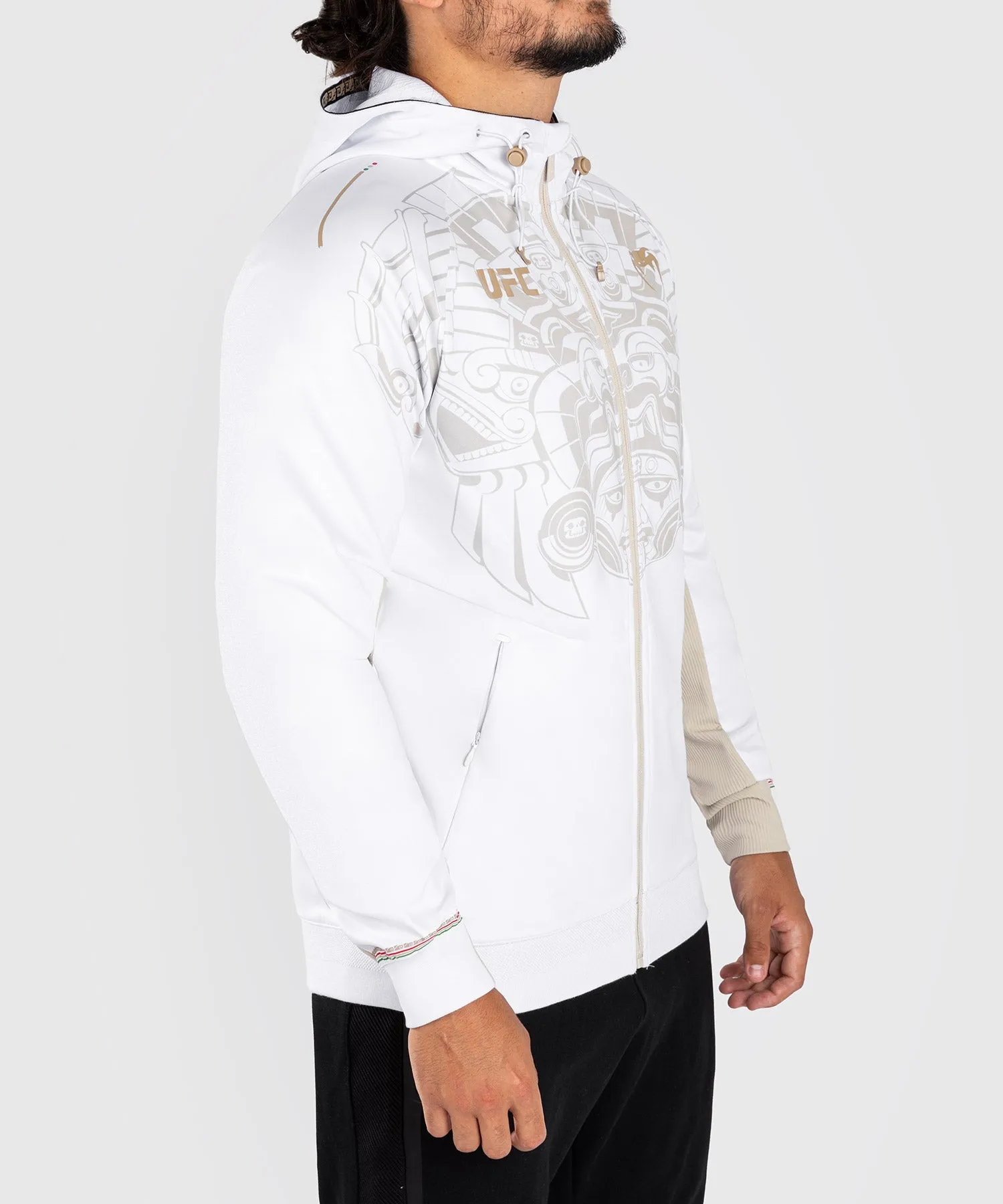 UFC Noche by Venum Personalized Authentic Fight Night Men's Walkout Hoodie - White