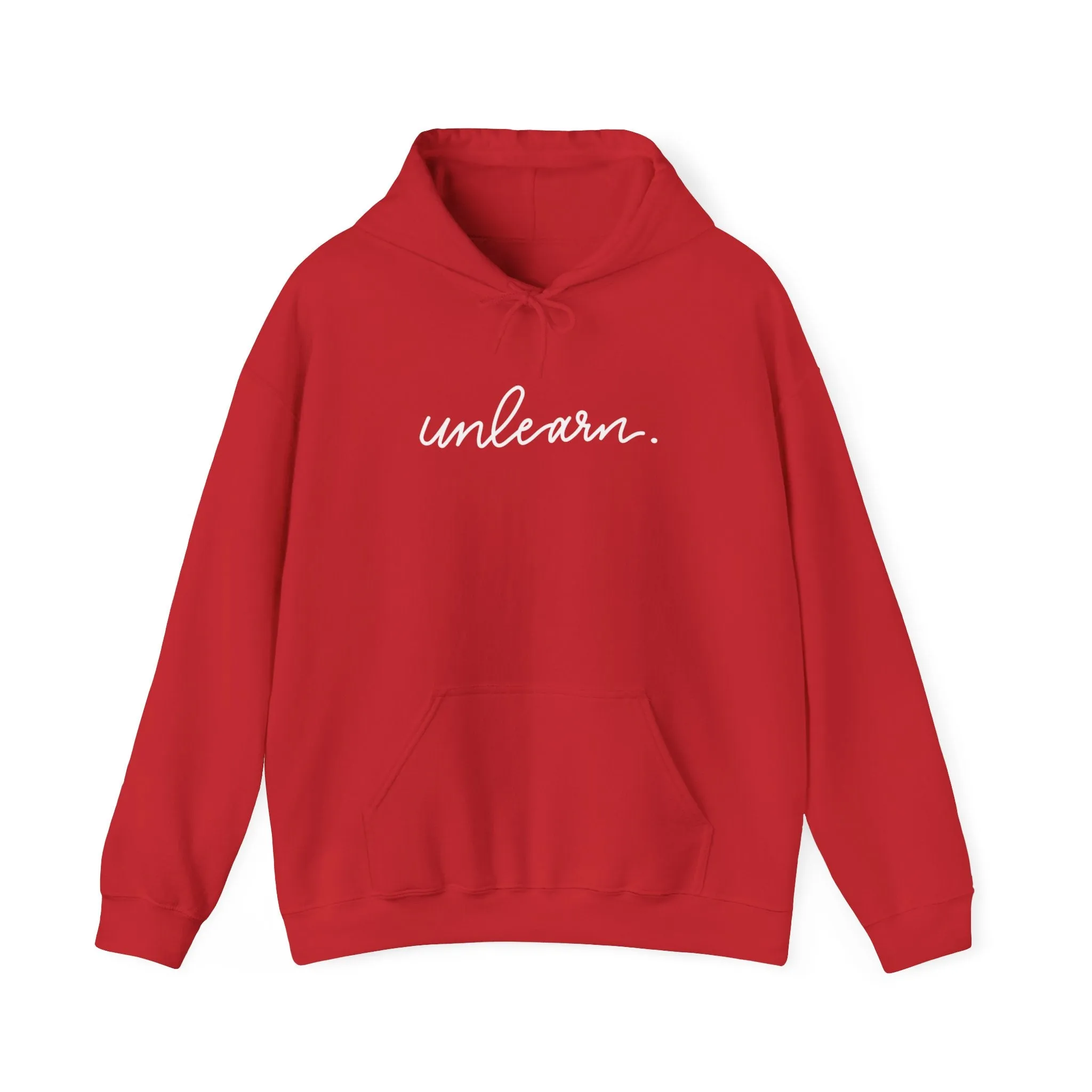 unlearn. logo script - Relaxed Fit Hoodie