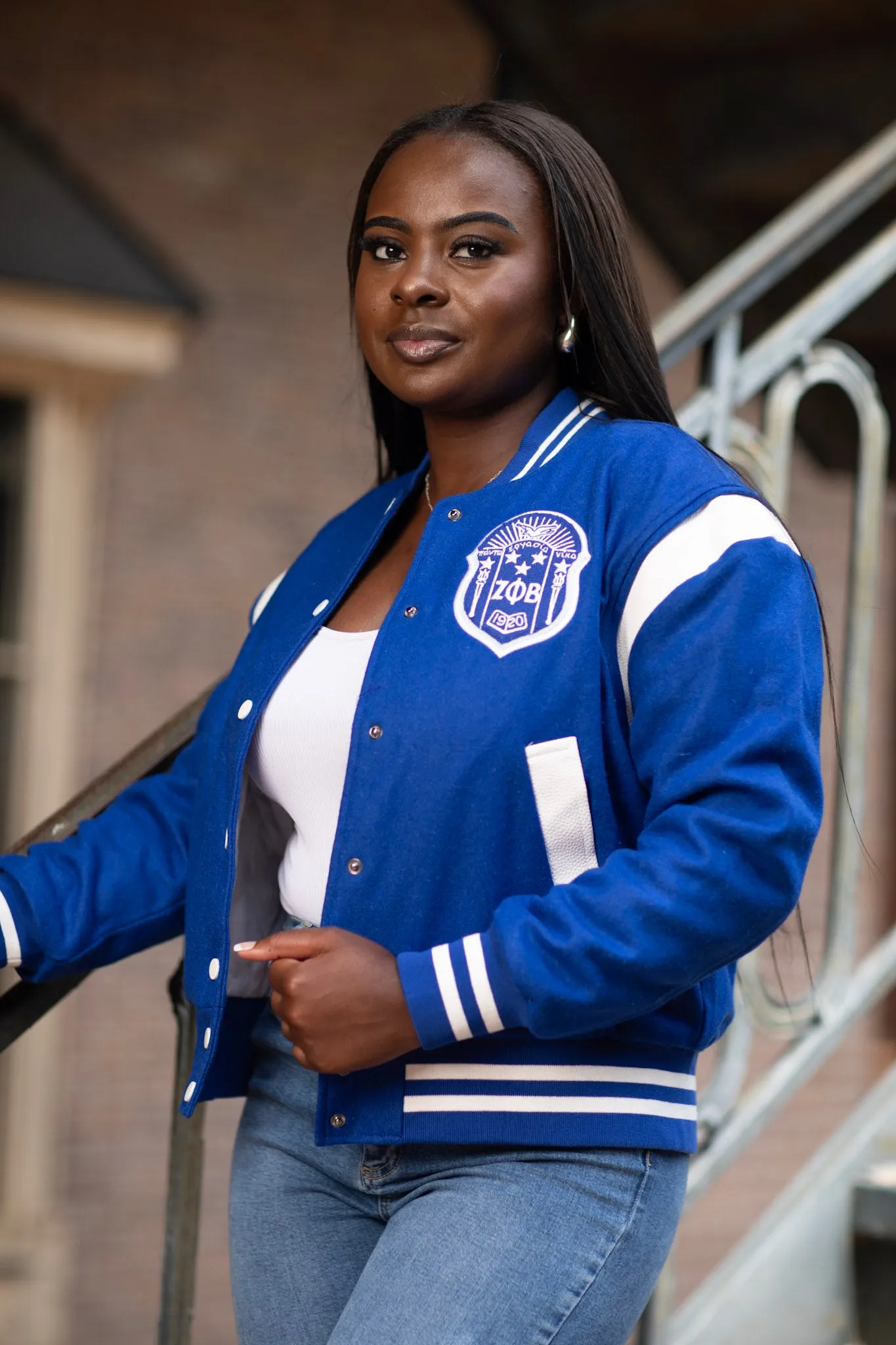 Zeta Retro Varsity Jacket